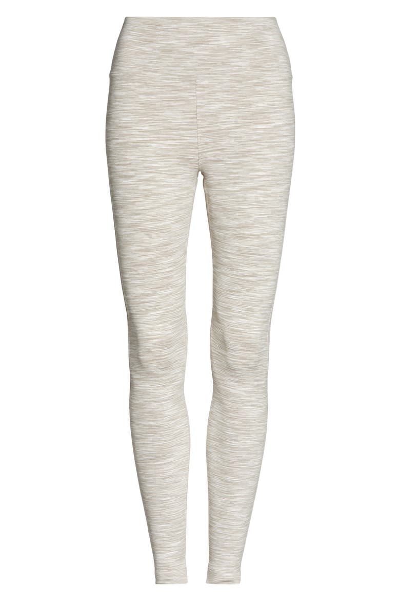 Flow High Waist 7/8 Leggings, Alternate, color, OATMEAL