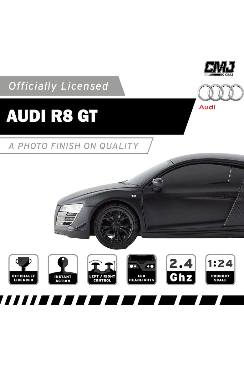 Audi R8 Gt Rc Black, Alternate, color, Multicolored
