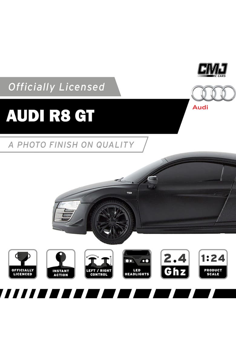 CMJ RC Cars Audi R8 Gt Rc Black, Alternate, color, 