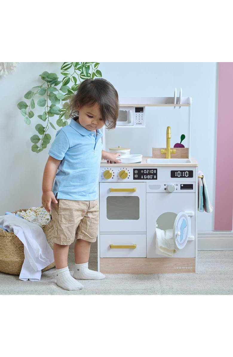 Teamson Kids Little Chef Lake Tahoe Play Kitchen & Accessories, Alternate, color, White