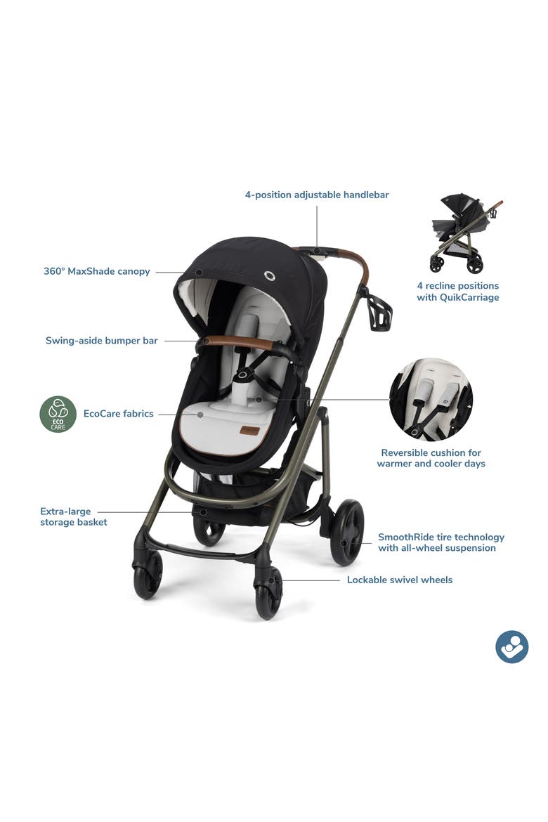 Tayla™ Max Modular Stroller (Nordstrom Exclusive), Alternate, color, ONYX SAND