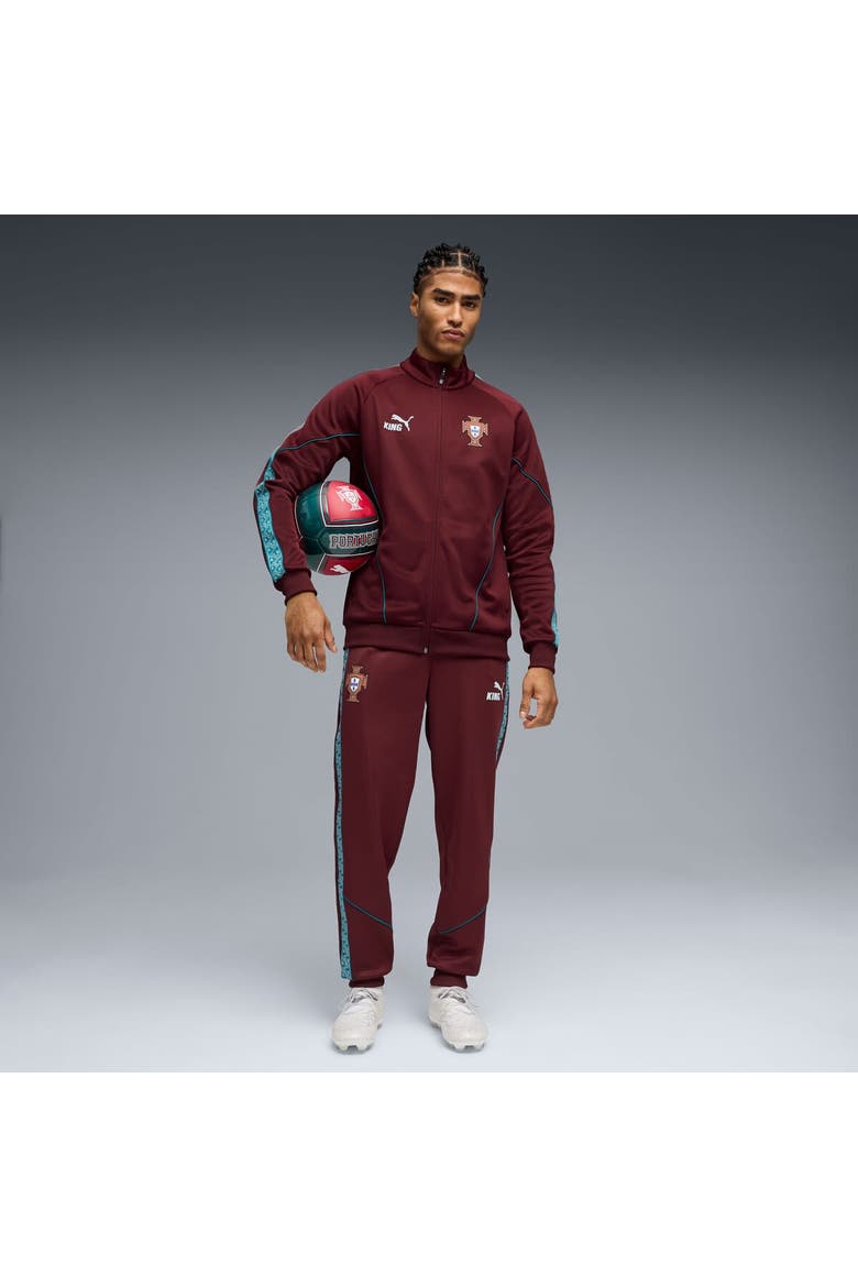 Men's Puma Maroon Portugal National Team King Anthem Full-Zip Jacket, Alternate, color, Maroon