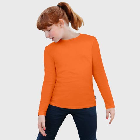 Baby Girls Long Sleeve Soft 100% Cotton Jersey T-Shirt