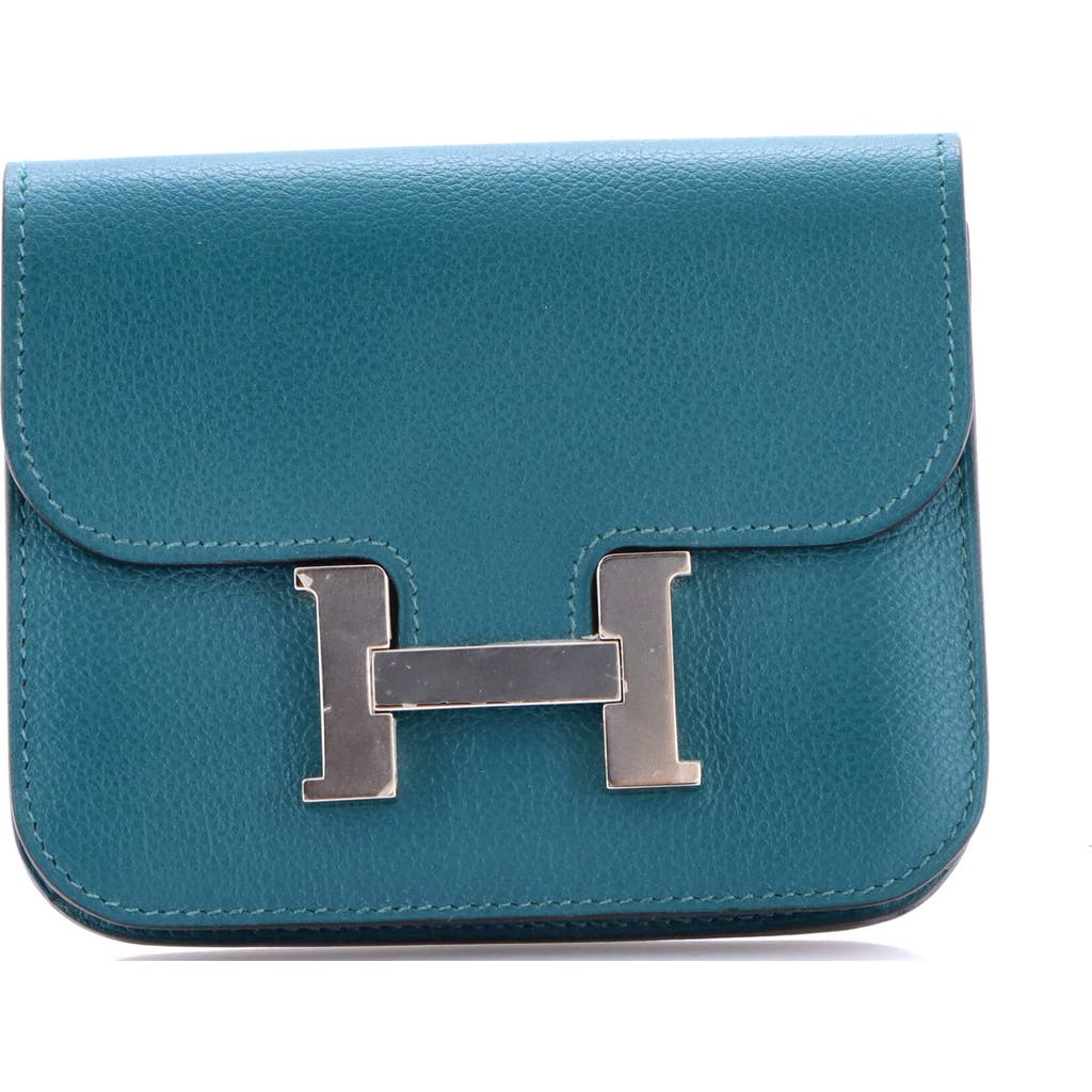 Pre-owned Hermes Hermes Constance Slim Wallet Evercolor