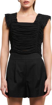 Endless Rose Ruffle Pleat Crop Tank