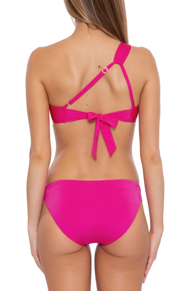 Trina Turk Monaco Side Tab Hipster Bikini Bottoms, Alternate, color, Pink