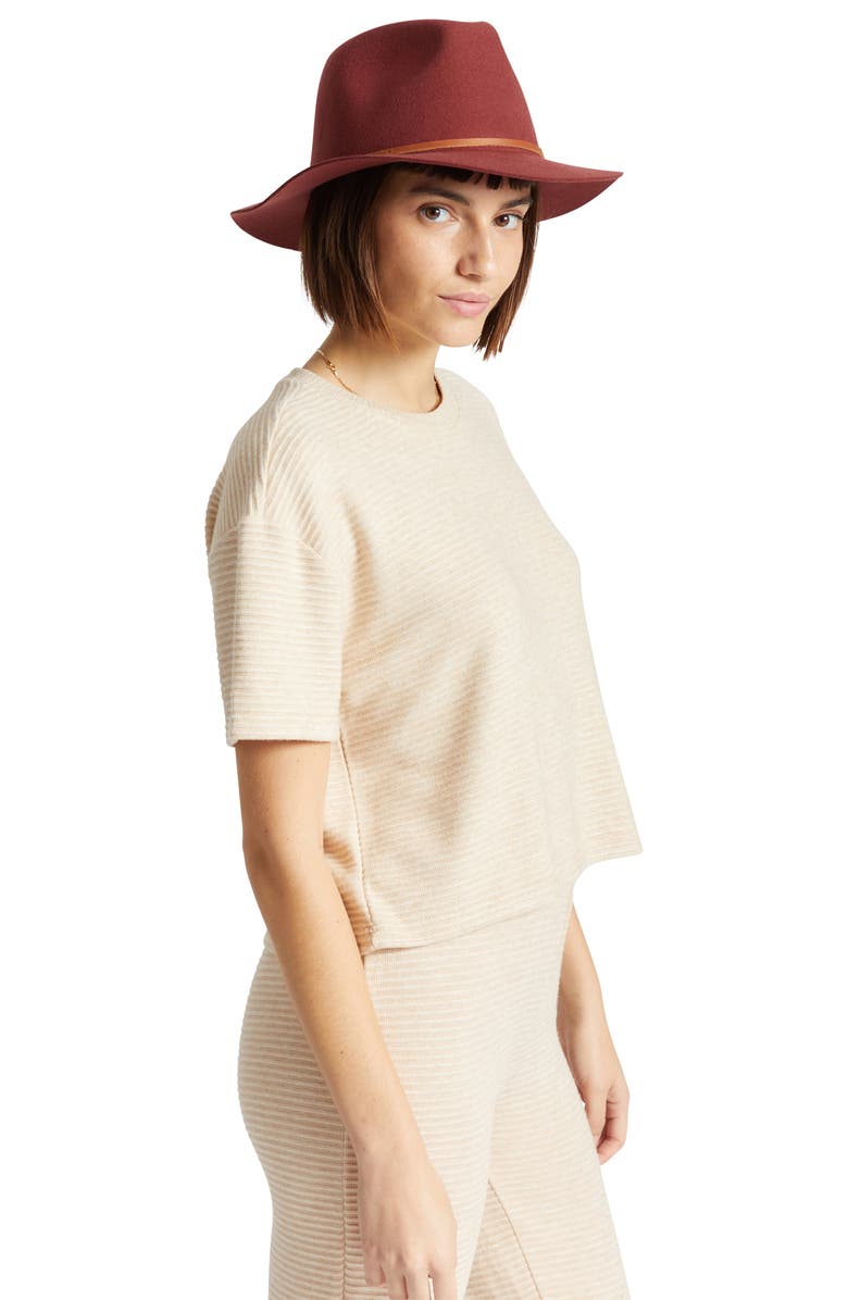 Brixton Wesley Wool Felt Fedora, Alternate, color, 