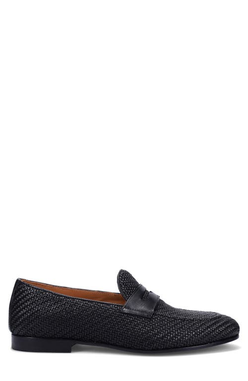 Ron White Seth Penny Loafer In Black