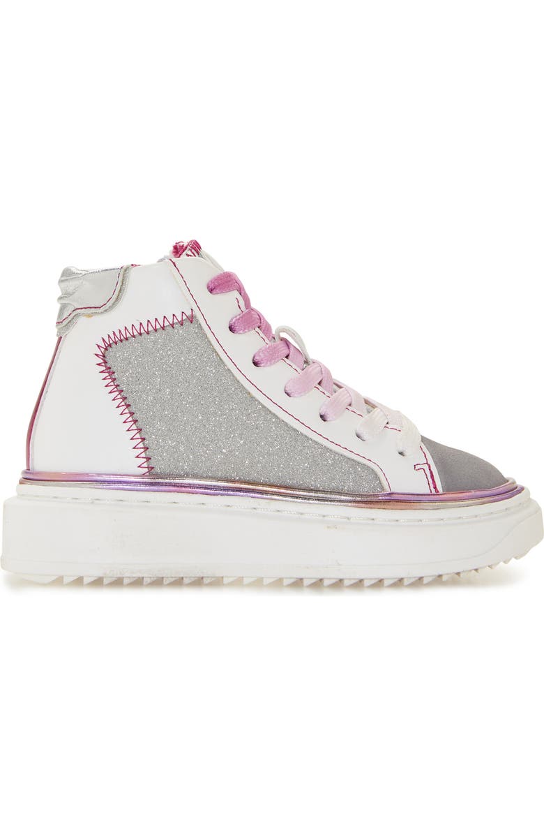 Steve Madden Kids' Glossy Sneaker, Alternate, color,