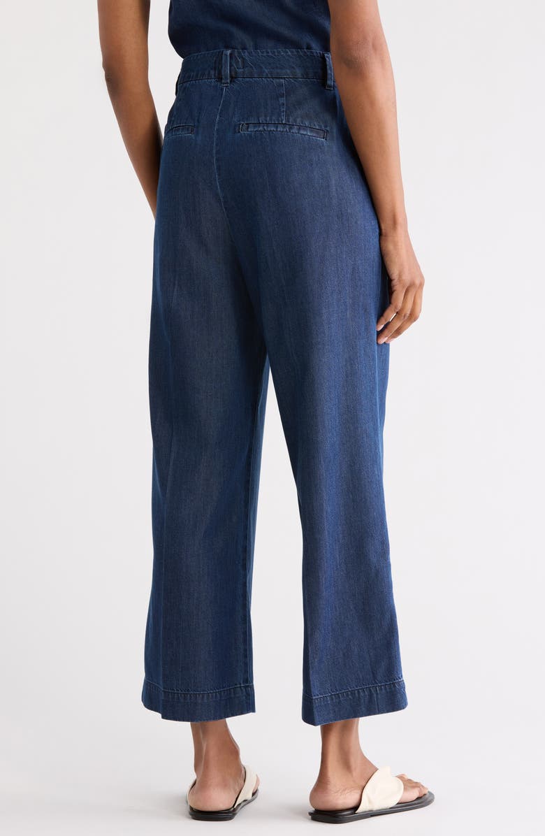 Good American High Waist Crop Wide Leg Jeans, Alternate, color, Indigo1187