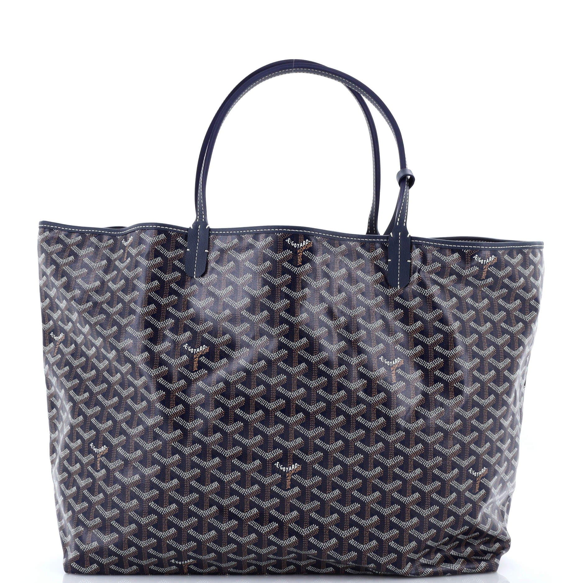 Pre-Owned Goyard Saint Louis Tote Coated Canvas GM, Alternate, color, Blue