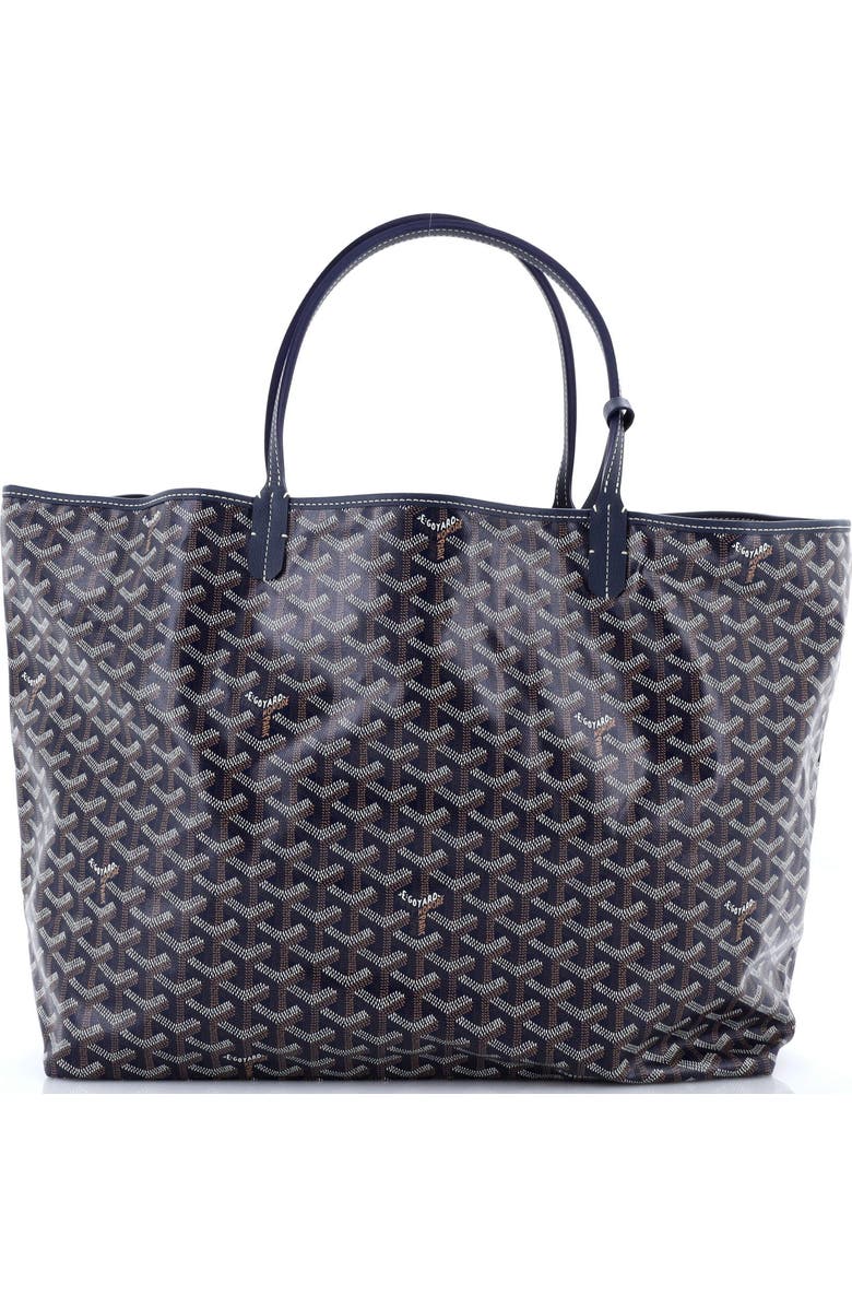 Pre-Owned Goyard Saint Louis Tote Coated Canvas GM, Alternate, color, Blue