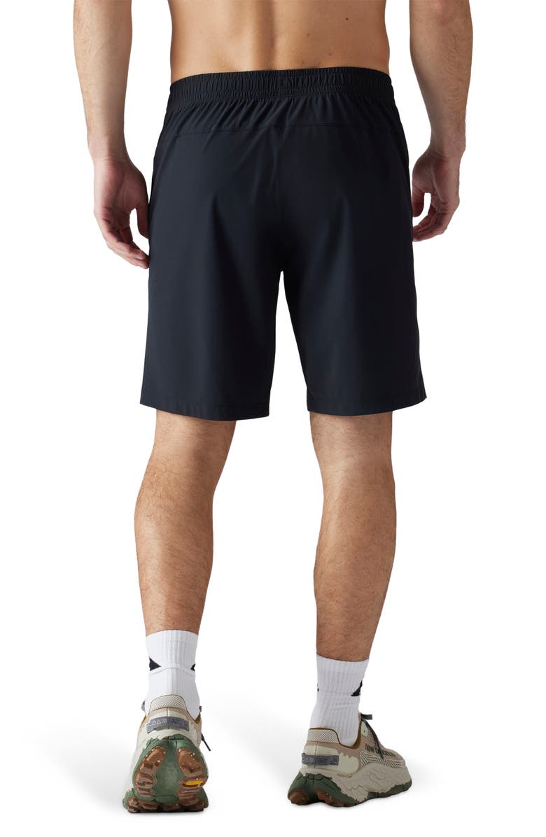 Rhone Pursuit 9-Inch Lined Shorts, Alternate, color, Black