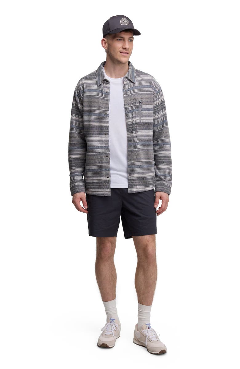 tentree Thompson Shacket, Main, color, Meteorite Black Multi Stripe