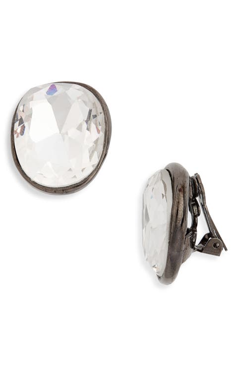 Crystal Clip-On Earrings