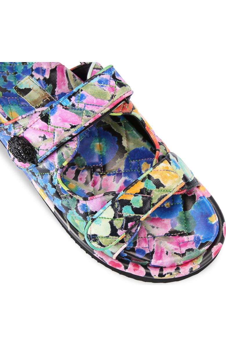 Kurt Geiger London Orson Floral Print Quilted Sandal, Alternate, color,