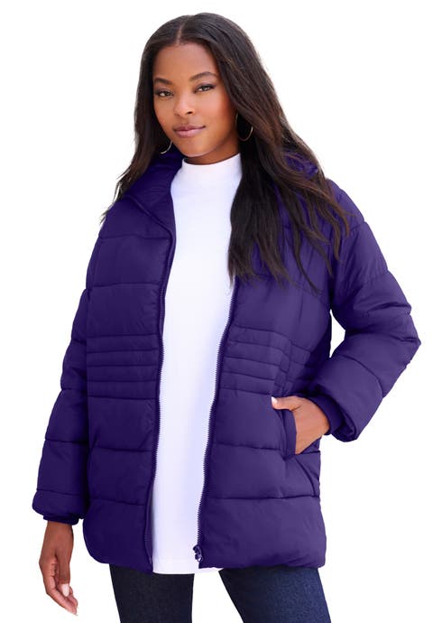 Plus Size Lightweight Quilted Jacket (Plus)