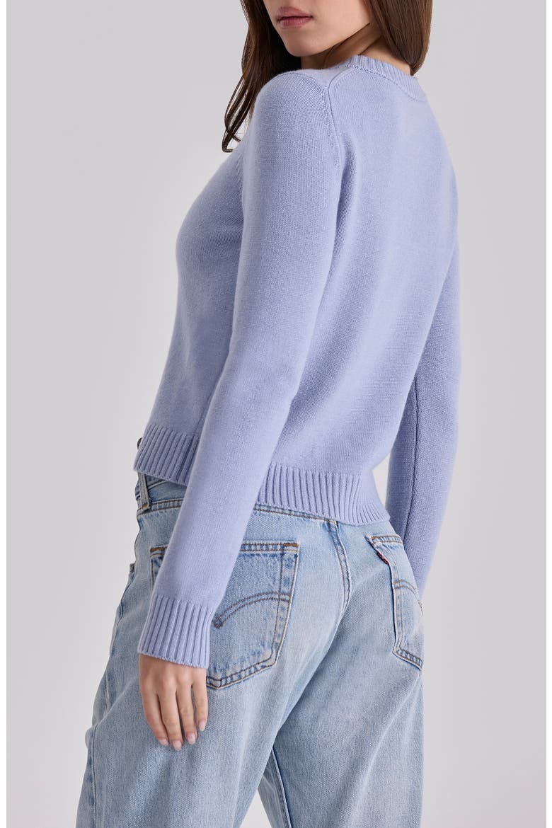 Signature Bluebell Wool & Cashmere Blend Cardigan, Alternate, color, BLUEBELL