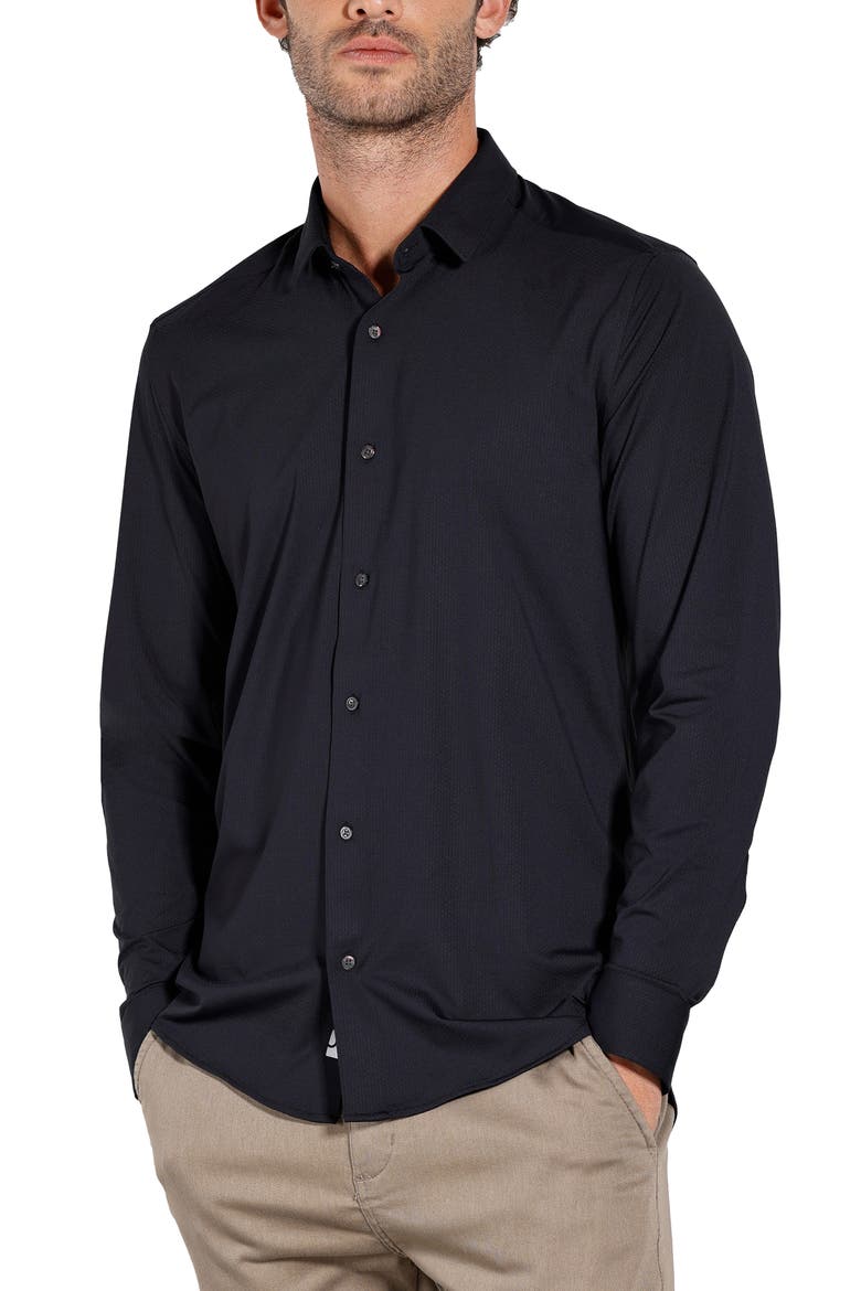 Bold Recicle UV Protection Tech Shirt, Main, color, Black