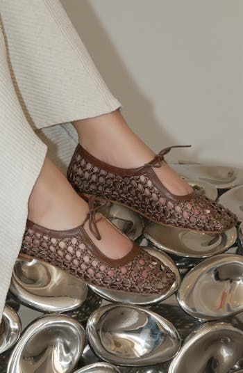 Amelia Raffia Ballet Flat