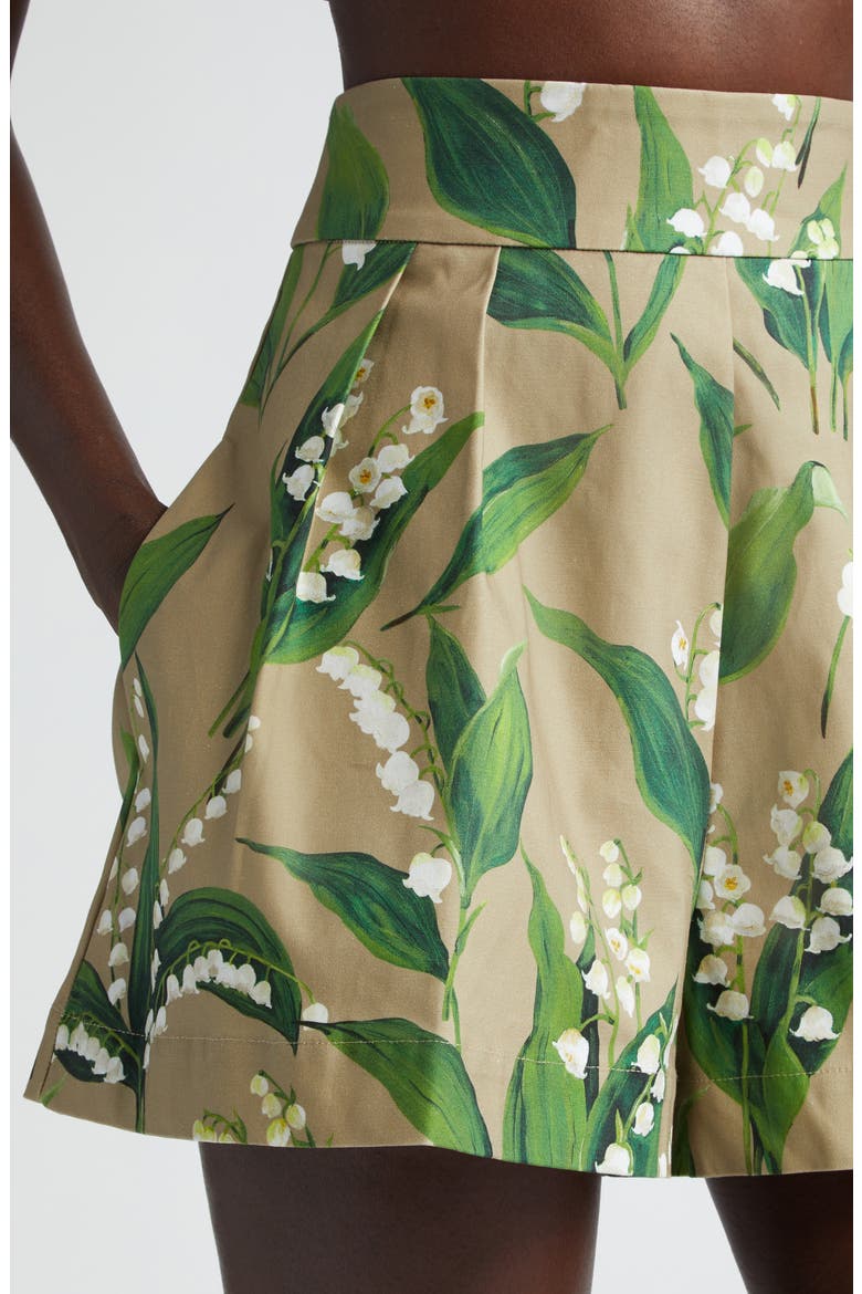 Lily of the Valley Stretch Twill Shorts, Alternate, color, WHITE/ KHAKI
