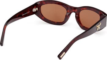 53mm Oval Sunglasses