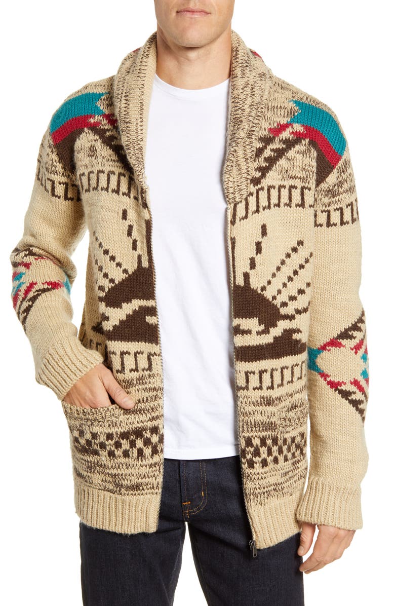Faherty Sun & Waves Cardigan, Main, color, 