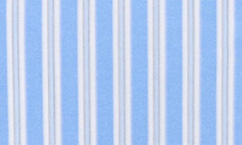 Mango Selection Oversize Stripe Cotton Button-up Shirt In Blue