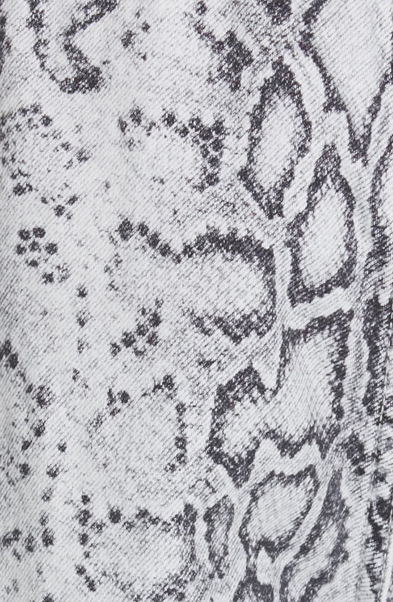 alexanderwang.t Denim x Alexander Wang Snake Print Denim Joggers, Alternate, color, 