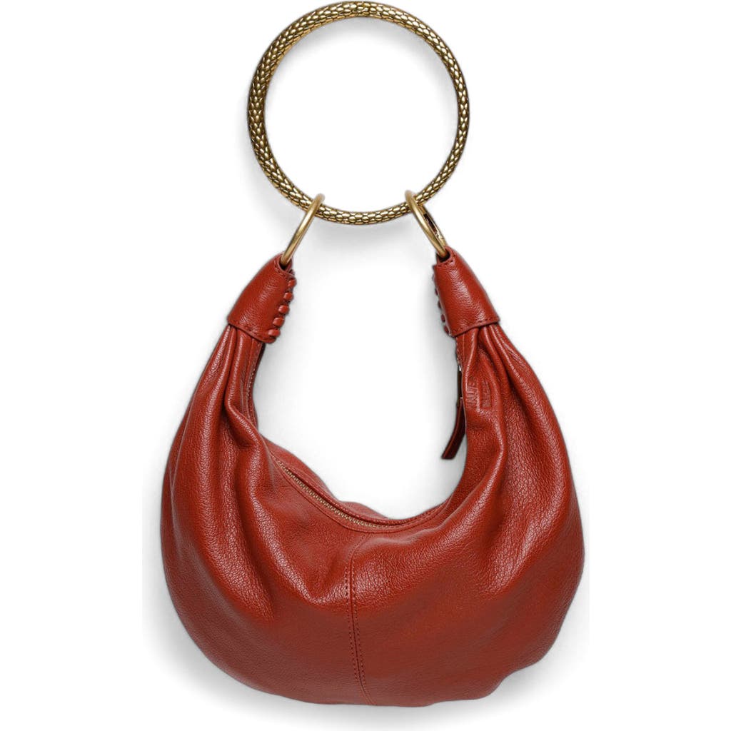 Walter Baker Jane Leather Mini Hobo In Rust
