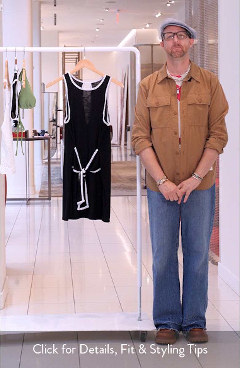 Breezy Basics Tie Waist Cover-Up Dress, sales video thumbnail