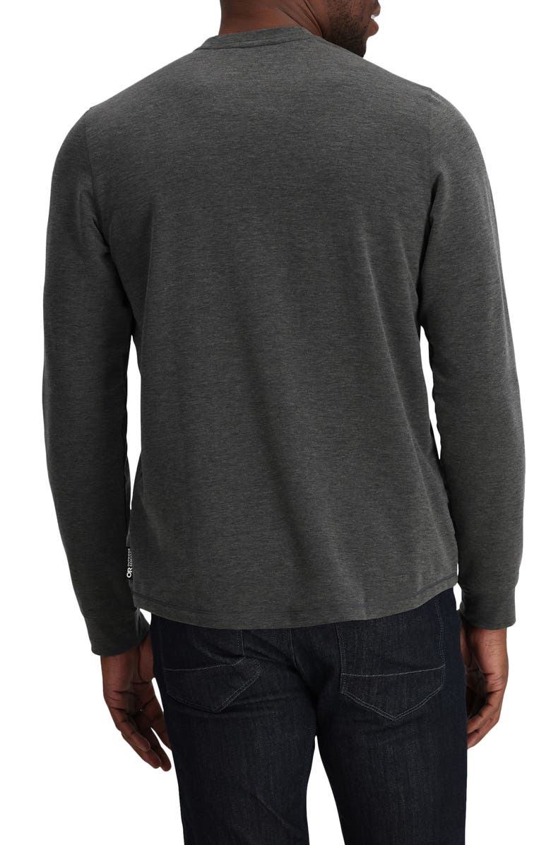Outdoor Research Aberdeen Long Sleeve Pocket Henley, Alternate, color, Black Heather