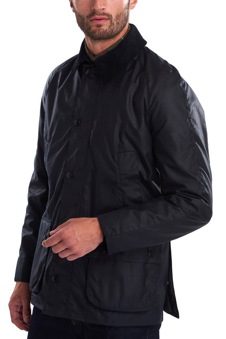 Ashby Waxed Cotton Jacket, Alternate, color, NAVY