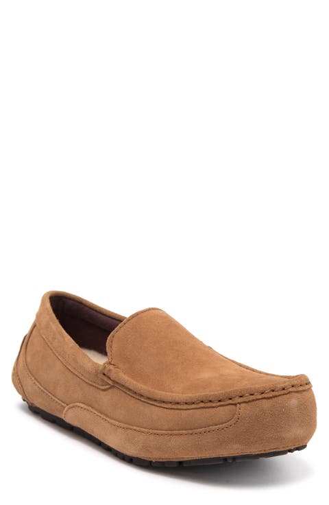 Alder Faux Shearling Lined Suede Slipper (Men)