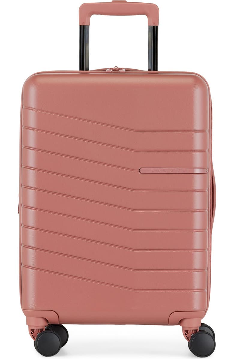 bugatti Munich Hardside Carry-on Luggage with Expansion, Main, color, Brick