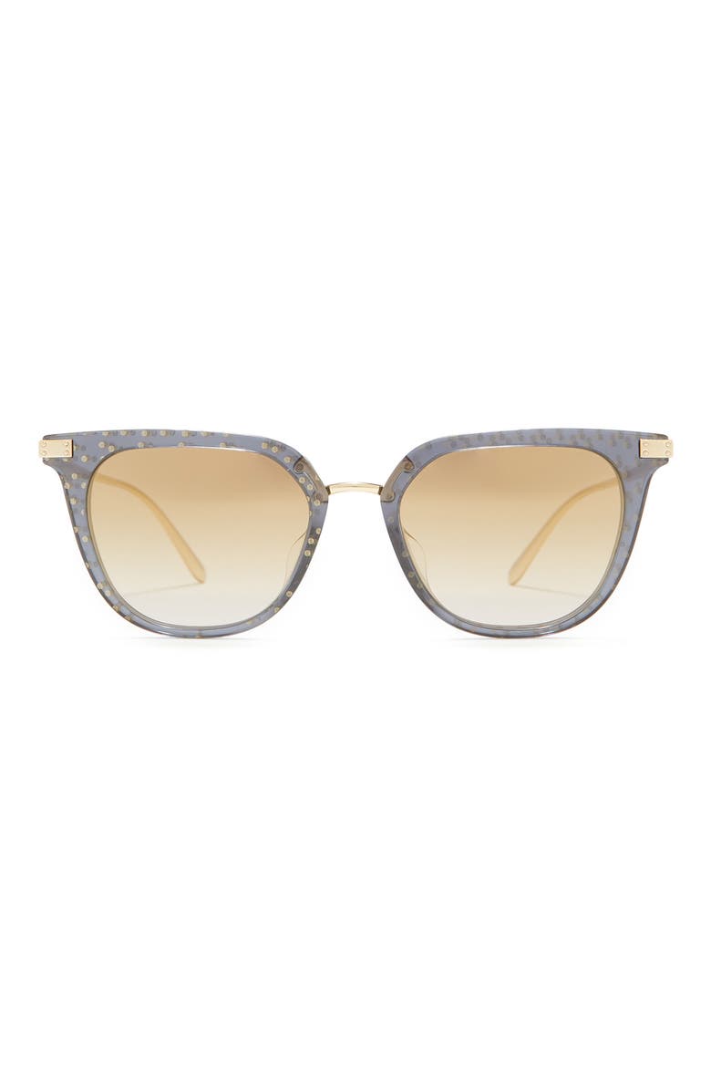 Dolce & Gabbana 52mm Square Sunglasses, Main, color, TRANSPARENT BLACK / BROWN