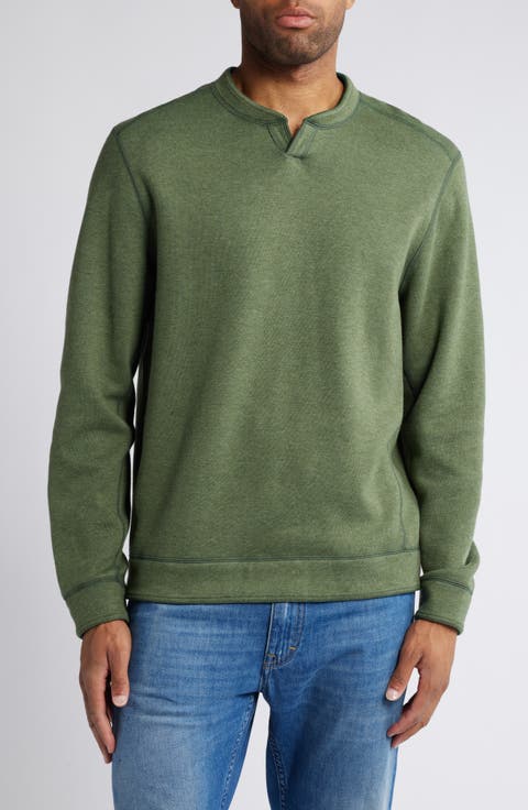 New Flip Coast Reversible Notch Neck Pullover