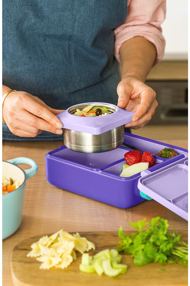 OmieBox Bento Lunch Box for Kids, Alternate, color, Purple Plum
