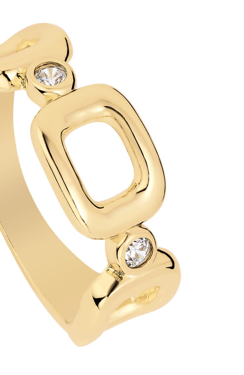 ATHRA LUXE La Dorée Square Link Ring, Alternate, color, 