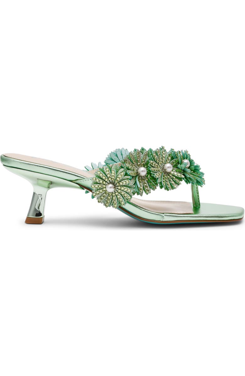 Betsey Johnson Lesli Kitten Heel Sandal, Alternate, color, Mint