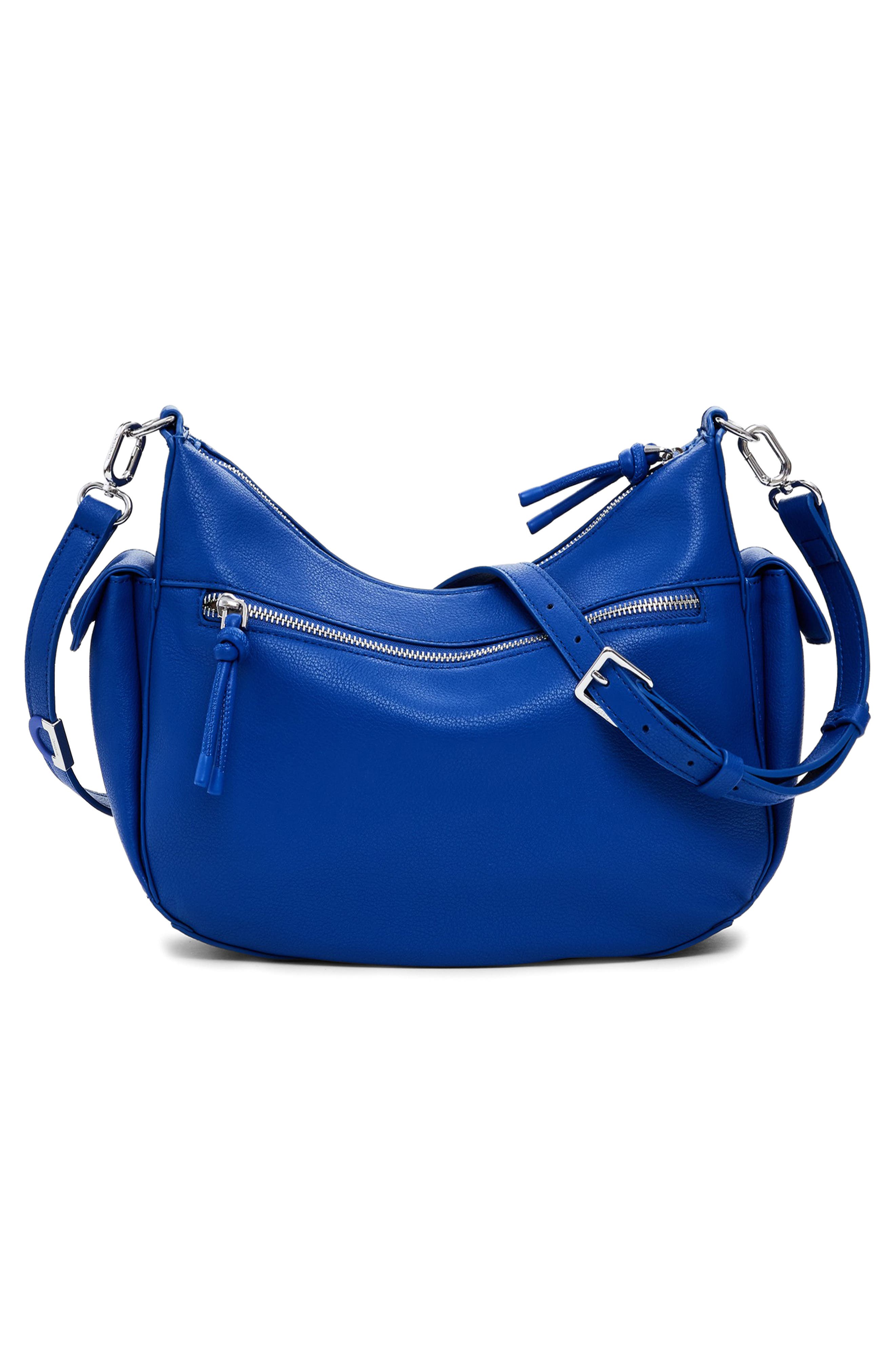 Desigual Faux Leather Shoulder Bag, Alternate, color, Royal Blue