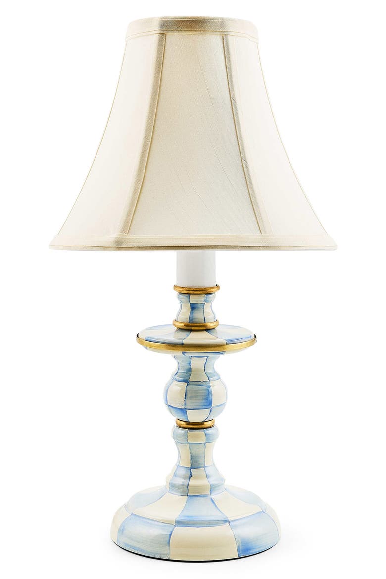 Sky Check Candlestick Lamp, Main, color, SKY CHECK