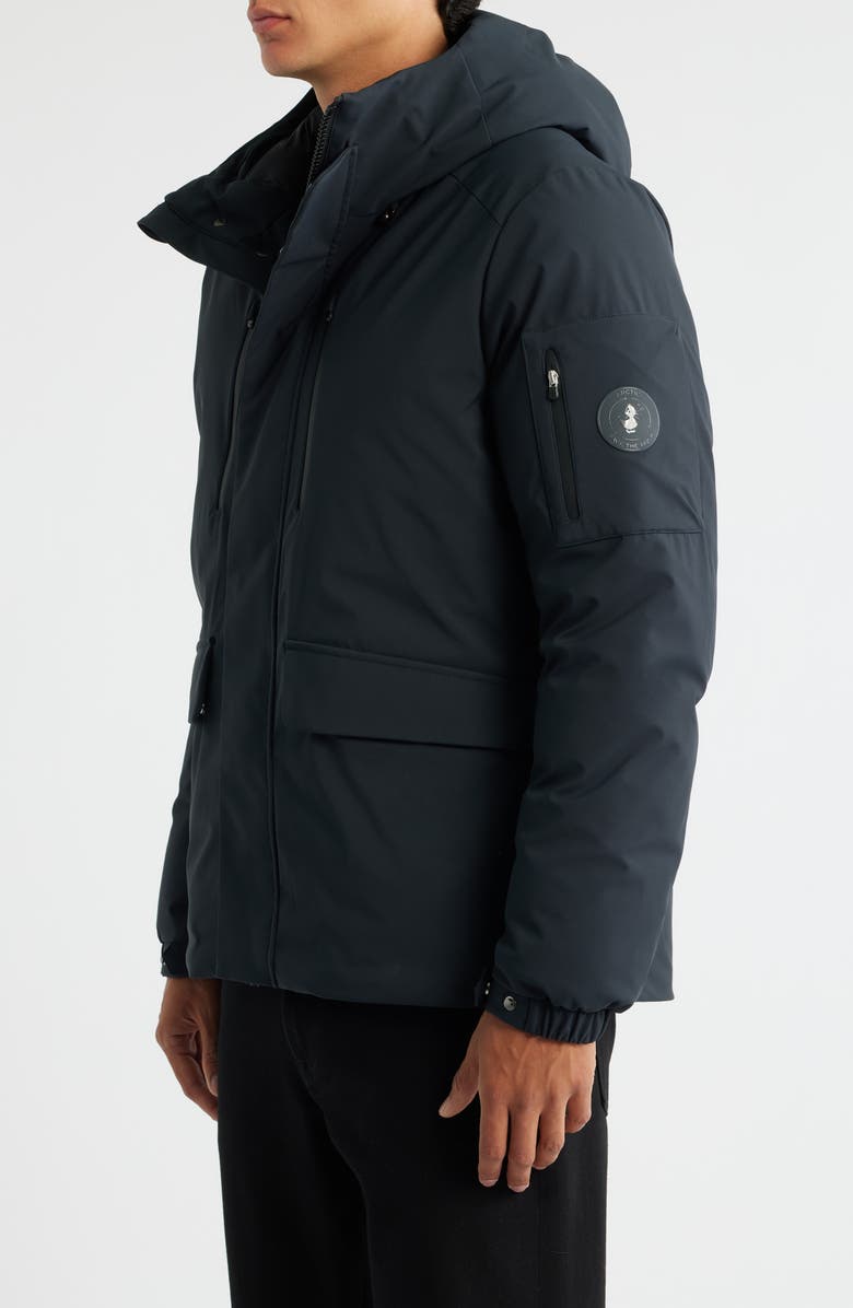 Save The Duck Hiram Waterproof Recycled Polyester Coat, Alternate, color, Black