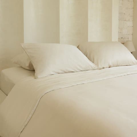 Organic Natural Sateen Pillowcase Set