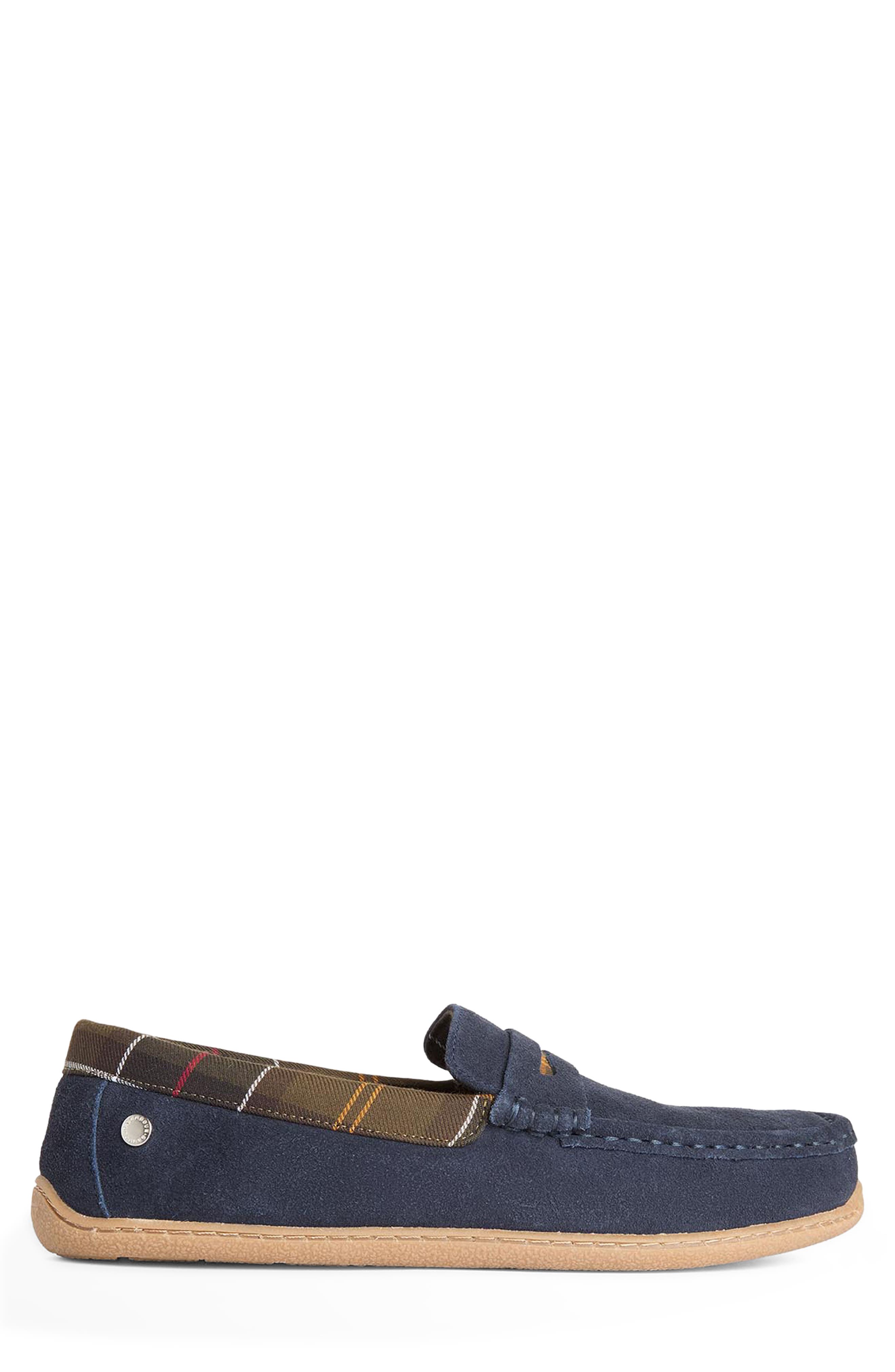 Albert Slipper, Alternate, color, NAVY SUEDE