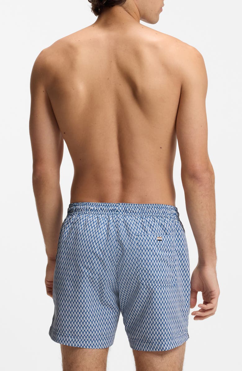 BOSS Vibe Swim Trunks, Alternate, color, Open Blue
