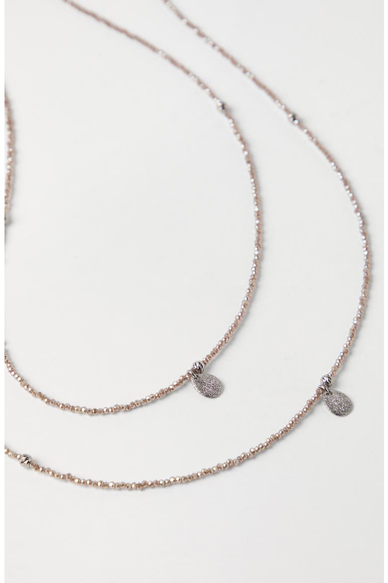 Vetro and Sterling Silver bracelet, Alternate, color, Brown