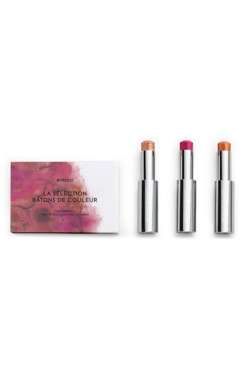 Color Stick for Cheeks, Eyes & Lips Set