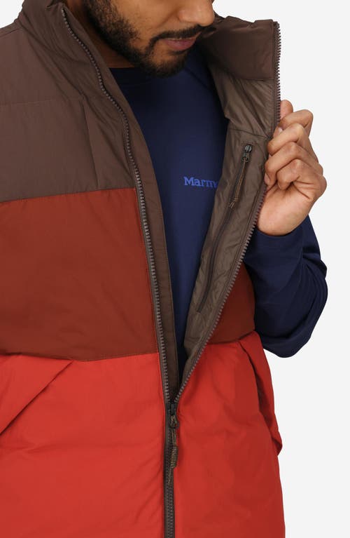 Marmot Ares Packable Recycled Nylon 700 Fill Power Down Puffer Vest In Multi