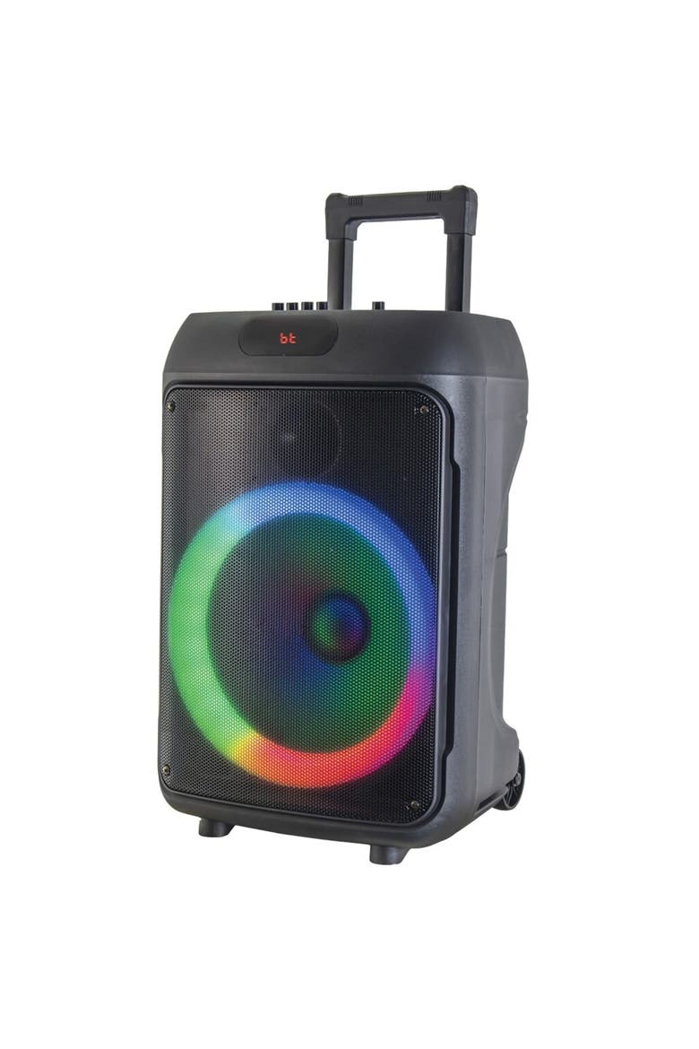 12" Portable RBG Light Party Speaker W/ Microphone, Alternate, color, Black